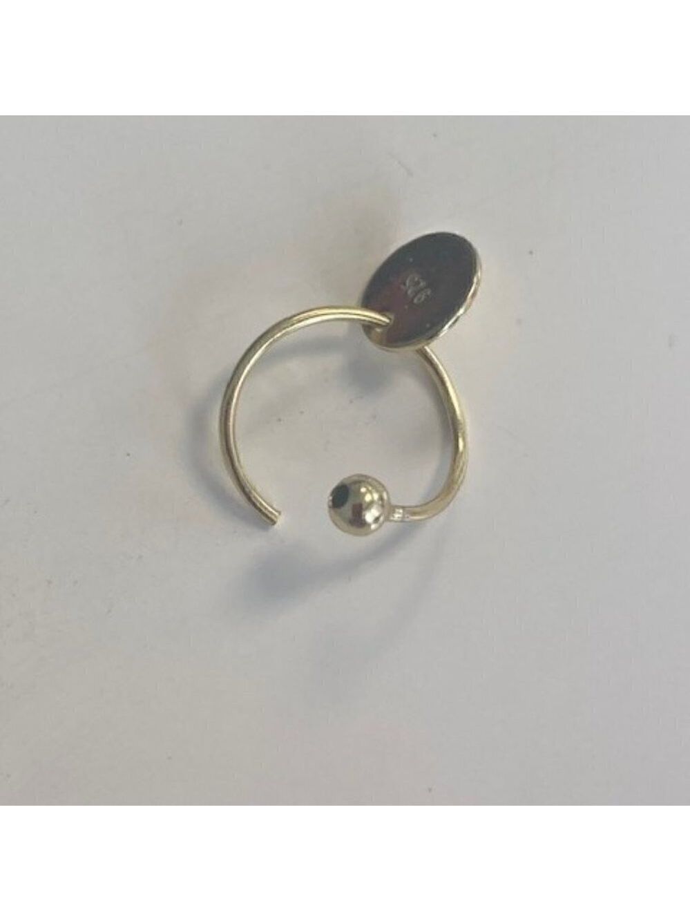 Gold Hoop with Coin Earrings - Picture 2 of 2